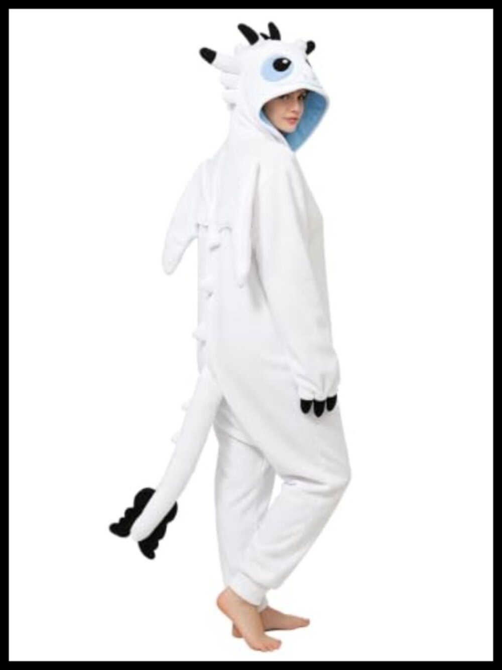 Unisex Adult Dragon Fleece Onesie Costume Hooded Jumpsuit